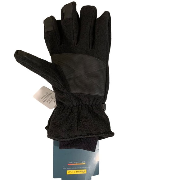 Tek Gear L/XL Warm Gear Microfleece Gloves Thinsulate Insulated Touch Screen Com - Picture 2 of 6
